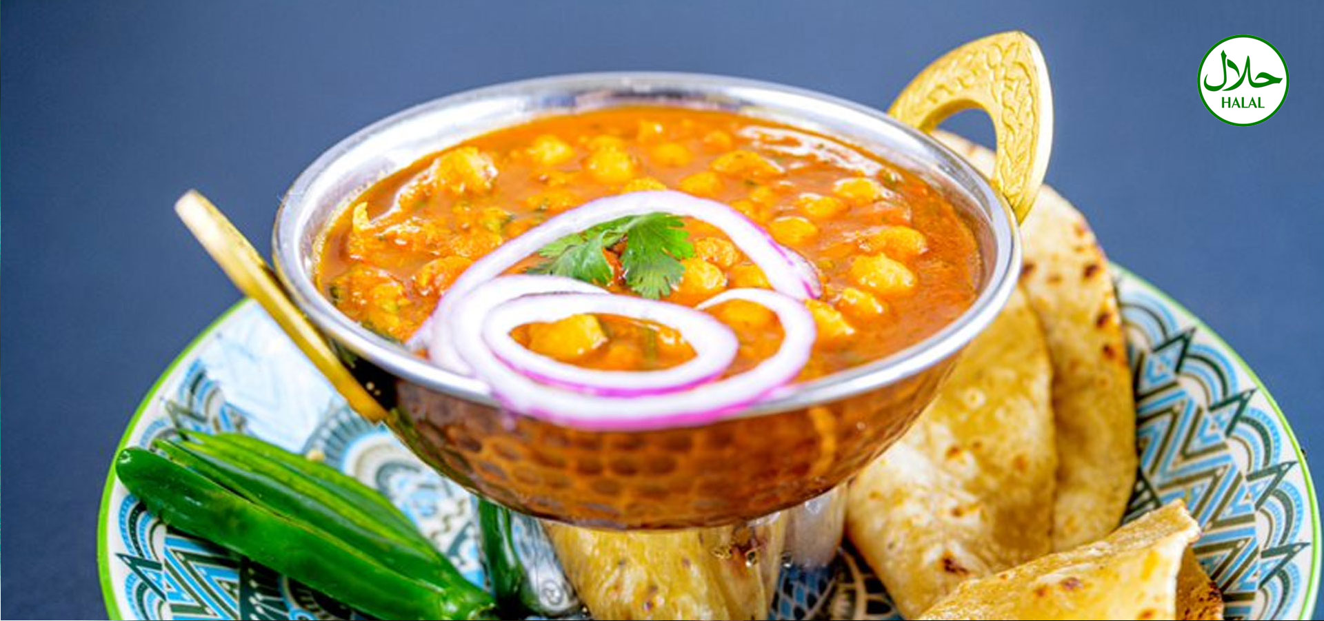 Chana Masala with Roti at Athidhi Indian